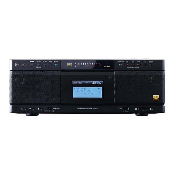TY-AK21-K(ブラック) AUREX ハイレゾ対応SD/USB/CDラジオカセットレコーダー