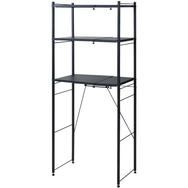 他サイト： 山善(YAMAZEN) レンジラック ゴミ箱上ラック 【全体耐荷重90kg】 幅50-79.5×奥の商品画像