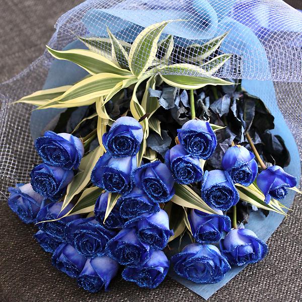年齢の数だけ輝く青色のバラ花束ラメブルーローズ 花束 5本 お好きな本数をご指定ください 花束 ブーケ お祝い Buyee 日本代购平台 产品购物网站大全 Buyee一站式代购 Bot Online