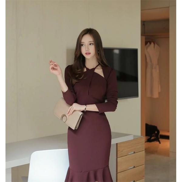 即日発送 長袖ワンピース ホルターネック 膝丈ワンピース パーティードレス お呼ばれ 二次会 結婚式 食事会 謝恩会 Buyee Buyee Japanese Proxy Service Buy From Japan Bot Online