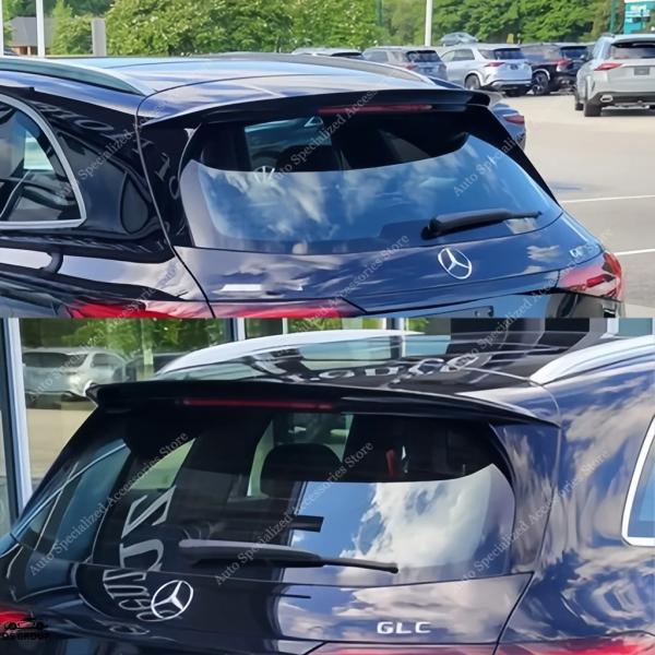並行輸入品 つやあり ブラック リア ルーフ スポイラー ウィング メルセデス X254 GLC 220d 250 250d 300 400 2023 2024 2025 リア トランク スポイラー キ