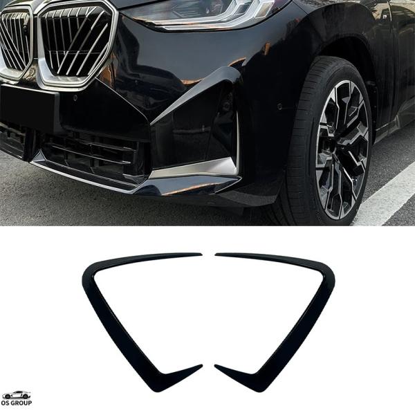 並行輸入品 BMW X3 G45 M スポーツ 2025+ フロント バンパー スポイラー フォグ ランプ カバー エアー スプリッター キット カスタム パー