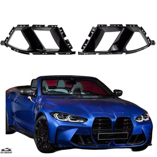 並行輸入品 BMW G80 M3 G82 G83 M4 2021年-2025 フロント バンパー サイド エアベント グリル フォグ ライト ランプ フード イ