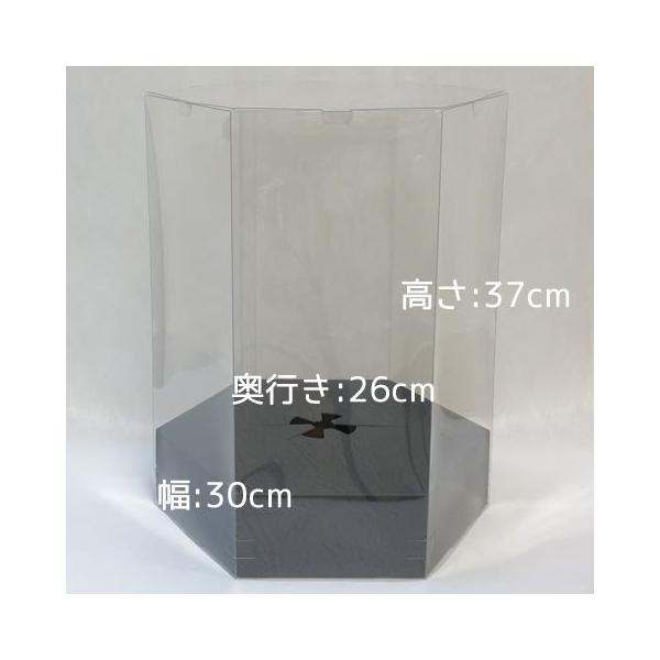 クリアケース 六角L】プリザーブドフラワー ギフトボックス