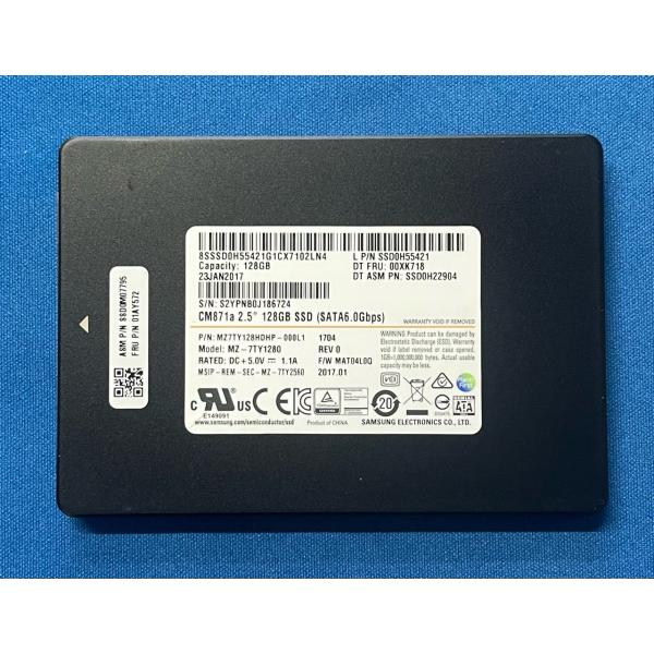 SAMSUNG（サムスン） 新品 SAMSUNG 2.5インチ 128GB SATA SSD MZ