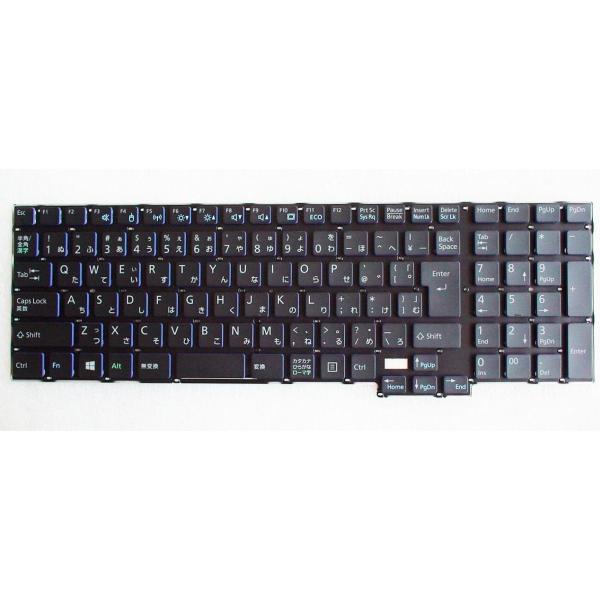 キーボード：新品富士通AH77/S等用(AH544,黒/青）国内発送