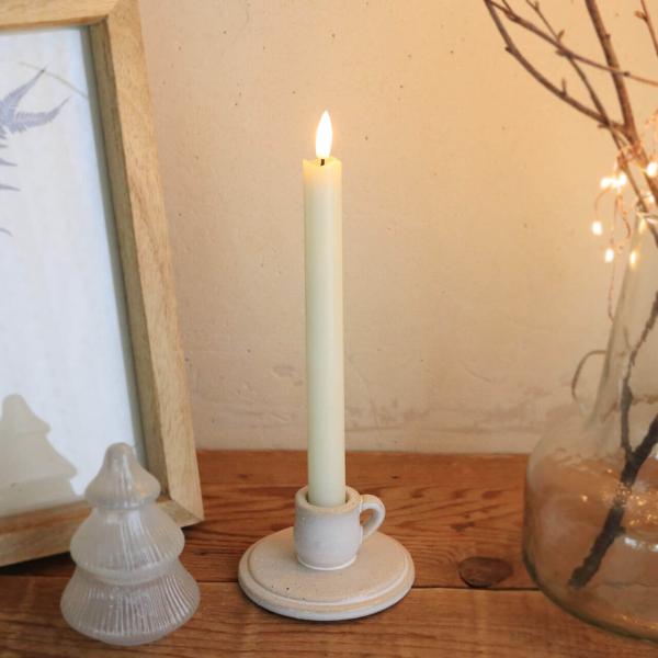 Sceneryvase シナリーベース LEDキャンドルライト 磁器スタンドセット S ＊クリスマス 冬 LEDライト おしゃれ クリスマスインテリア ドライフラワー 枝もの