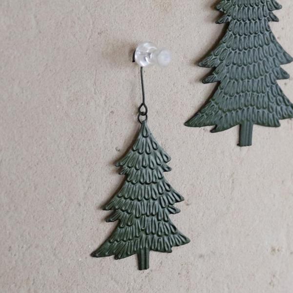 エンボス ブリキオーナメント ツリー S ◇ クリスマス飾り クリスマス