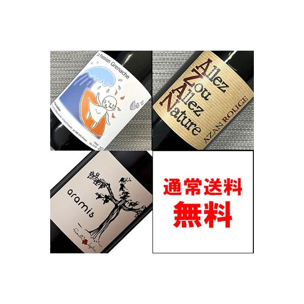 ワインセット 赤ワイン ギフト お中元 2026 ビオワイン・こだわり醸造【赤】ワイン飲み比べ750ML3本セット：通常送料無料