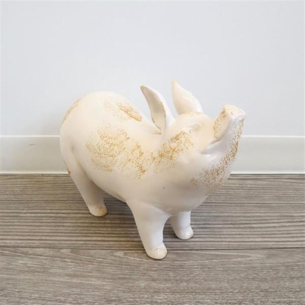 ディスプレイとしてかわいい 販促品 ノベルティーにも 陶器置物 ブタ Pindo Com Py