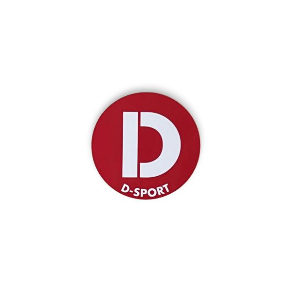 D-SPORT(ディースポーツ) ステッカー丸 レッド 品番：08231B-RE