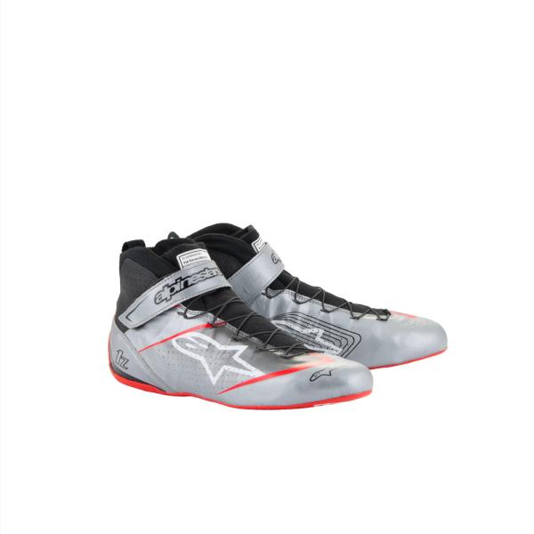 alpinestars(アルパインスターズ)　TECH-1 Z V3 SHOES DARK SILVER BLACK RED    サイズ：9  品番：2715024-1258-9