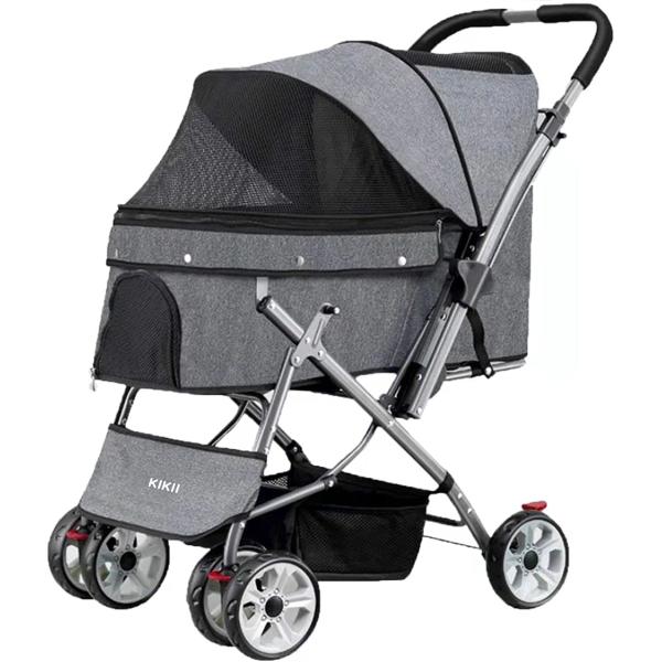 KIKII ペットカート 犬 猫バギー 中型犬 多頭 耐荷重25kg Amazon.co.jp: KIKII ペットカート 犬用ベビーカー 犬 猫バギー