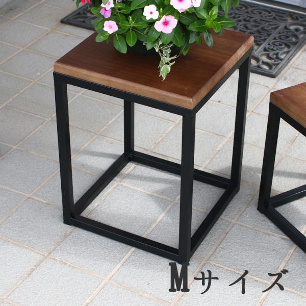 現品限り】Mサイズ フラワースタンド アイアン花台 【TP-165M