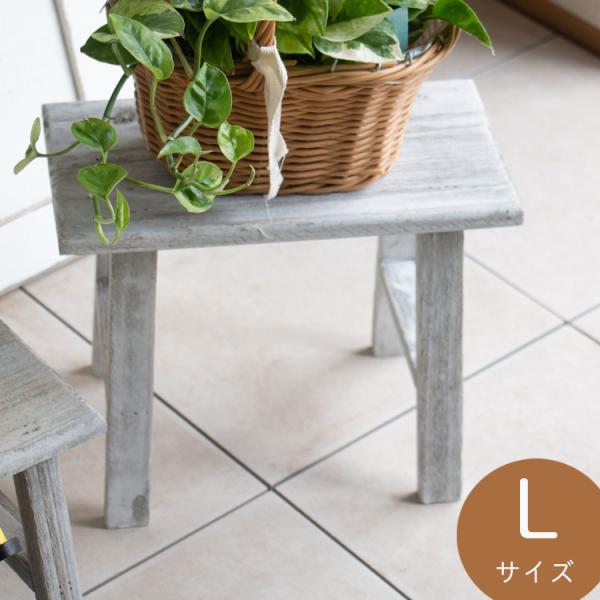 フラワースタンド 「ウッドミニ花台 長角 Lサイズ」『wkk21-l25』 高