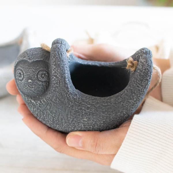 鉢『アロンポット スロース ハンギング』(デルキ 植木鉢 プランター ガーデニング雑貨  寄せ植え 寄植え 鉢植え 玄関 ディスプレイ 装飾  鉢カバー テラコッタ