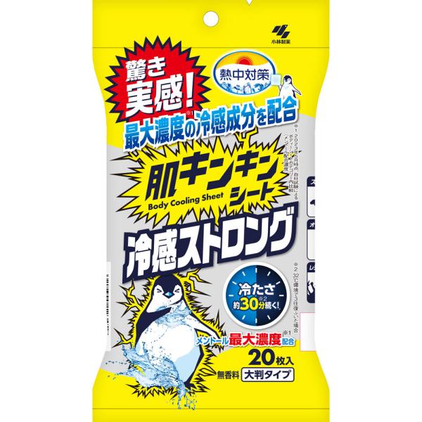 小林製薬 熱中対策 肌キンキンシート 20枚入 (1個)