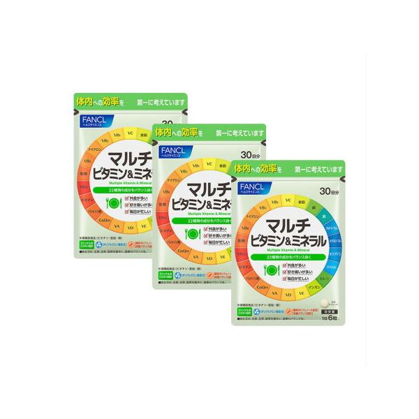 ファンケル FANCL マルチビタミン＆ミネラル 約90日分(180粒×3袋セット)【SM】