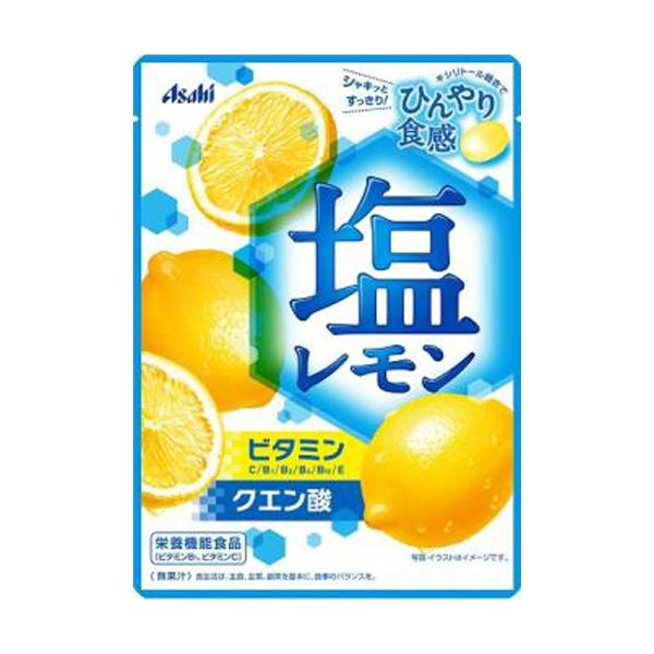 アサヒ 塩レモンキャンディ 62g(4946842540860)【メール便発送】 : 花x