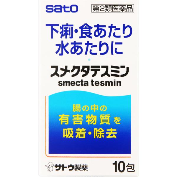特徴止瀉薬スメクタテスミンは・・・主に地中海地方で産出の天然ケイ酸アルミニウムを配合し、腸内において有害物質などを吸着することで、下痢・食あたり・水あたりに効果をあらわします。効能・効果下痢、消化不良による下痢、食あたり、はき下し、水あたり...