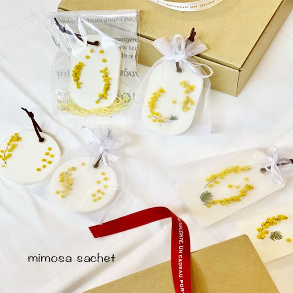 癒しのミモザワックスサシェ mimosa 可愛い プチギフト アロマワックス
