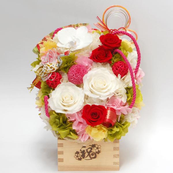 35 割引 桃和花 花 ギフト プリザーブドフラワー プレゼント ケース 神楽箱 白寿のお祝い 百寿のお祝い サウンドアレンジ Www Osdin Co Uk