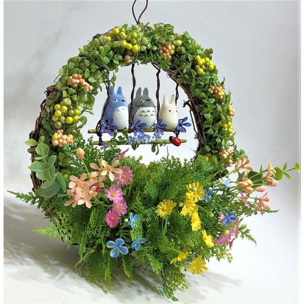 光触媒 ジブリ トトロ 花 アレンジ プレゼント部屋飾り ブランコトトロ仲良しトリオ Buyee Buyee Japanese Proxy Service Buy From Japan Bot Online