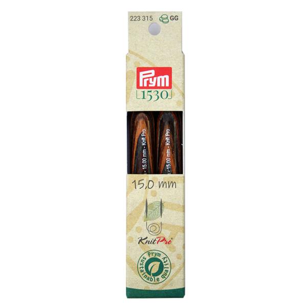 《Prym》プリム・1530　ニットプロ　輪針キット 2本入　全長12.8cm/15ミリ(15.0mm)　マジックループ