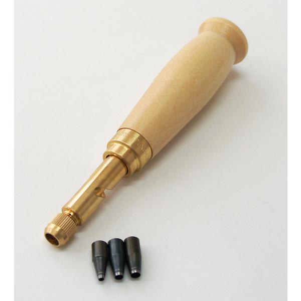 ・商品番号：5762-3・配送方法：メール便・宅配便・野中製作所スクリューポンチSCREW PUNCH本体・替刃3本付替刃10種類からお好きなサイズをお選びください。※下記サイズが全て付属ではございません。ご注意下さいませ。お好きな替刃サイ...