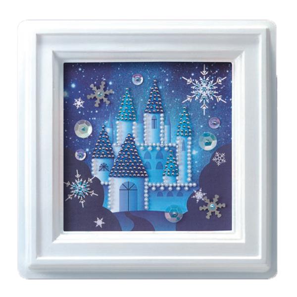 自由研究 ミニプッシュ クリスタル城 G-423 ビーズ手芸 子ども手芸