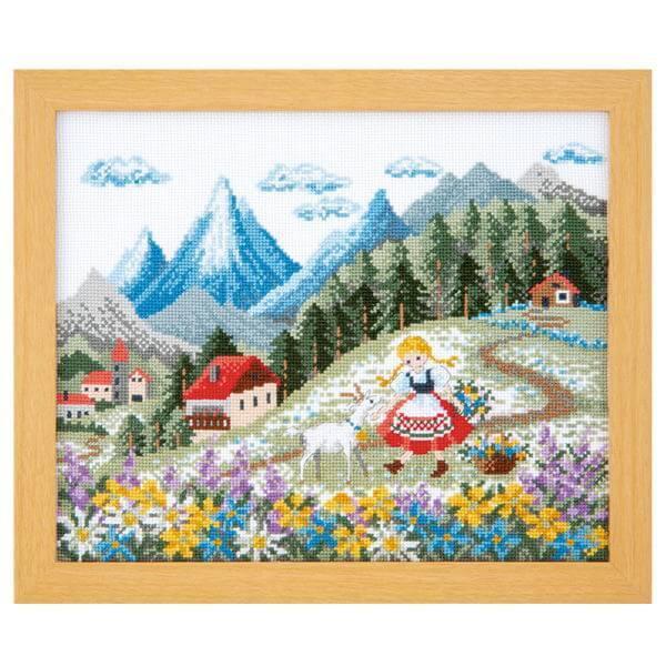 ミッシェル・ロッド、青い花、希少、高級画集より、新品額付 刺しゅうキット 『クロスステッチ刺繍キット オノエ・メグミの
