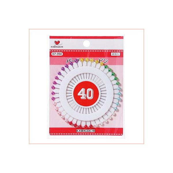 パールカラーピン（40本入） 07-350 KAWAGUCHI 河口 : 手芸の山久