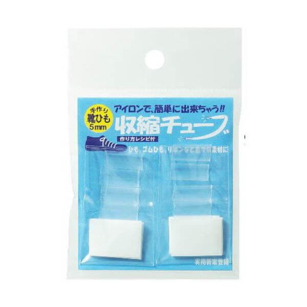 ネコポス対象商品です。手作り靴ひも用収縮チューブ 5mm 商品詳細お好きな紐やゴムの紐先をほつれないように加工できます！靴紐やパーカーの引き紐を作るときにおすすめです。 自宅でアイロンで簡単にできます！◆材質◆収縮チューブ：ポリオレフィン粘...