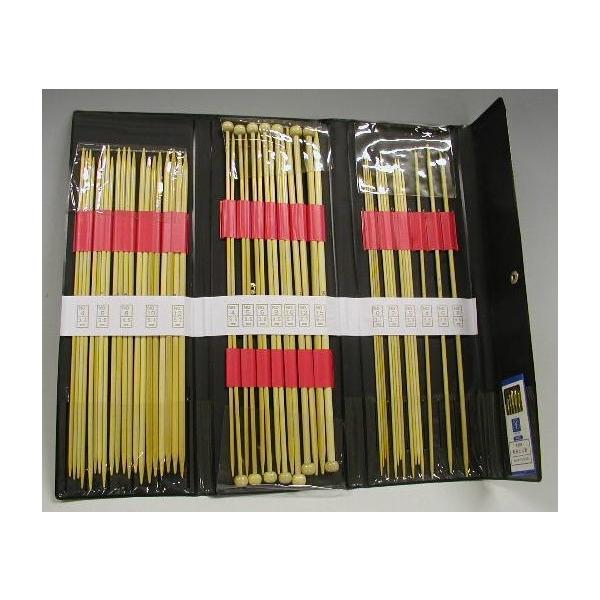 特選竹あみ針セットFFタイプ エンジ色のビニールケース入 taiyo