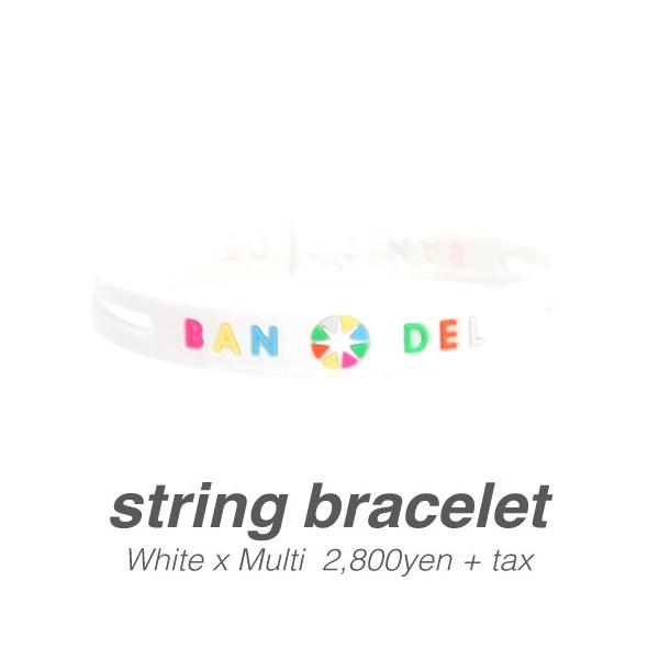 バンデル ストリングブレスレット ホワイト マルチ S 超美品再入荷品質至上 Bandel