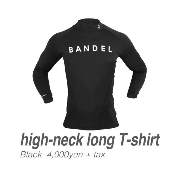 バンデル ハイネックロングティーシャツ ブラック Bandel 交換無料 Ll