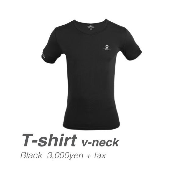 バンデル ティーシャツ ブイネック ラッピング無料 Bandel M ブラック