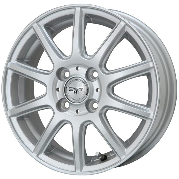 botthan　12インチ用　4個 BIGWAY BWT-541 12インチ 4.00B +45 4-100 シルバー 4本で送料無料