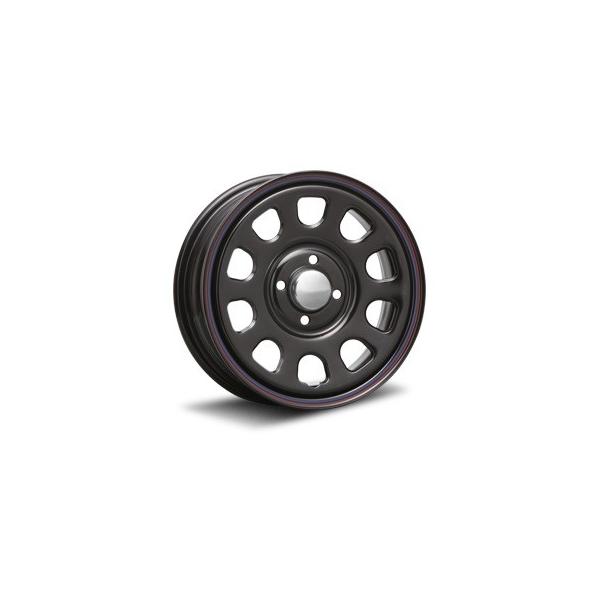 MLJ デイトナ SS 14インチ 5.0J +42 4-100 ブラック（レッド/ブルー
