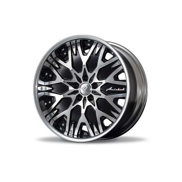 Amistad LEVARE 19インチ 7.5J L ブラックポリッシュ アミスタット