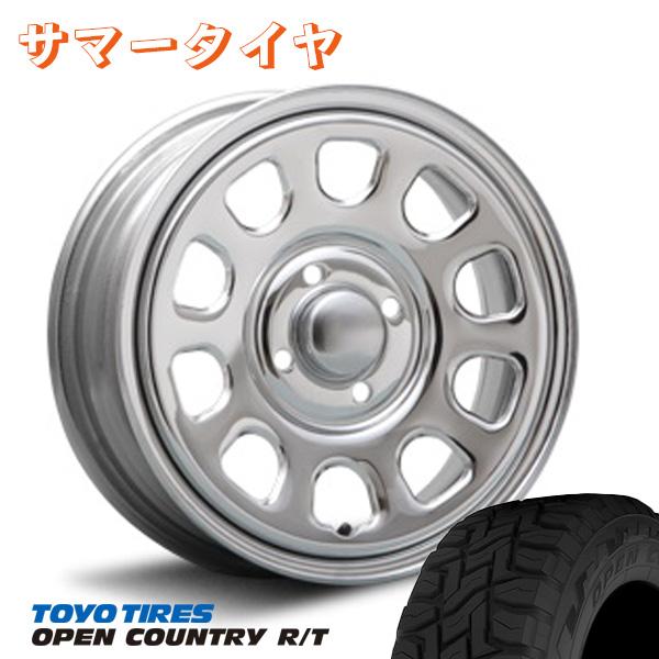 東洋化学商会 MLJ デイトナSS 14インチ 5.0J +42 4-100 クローム TOYO
