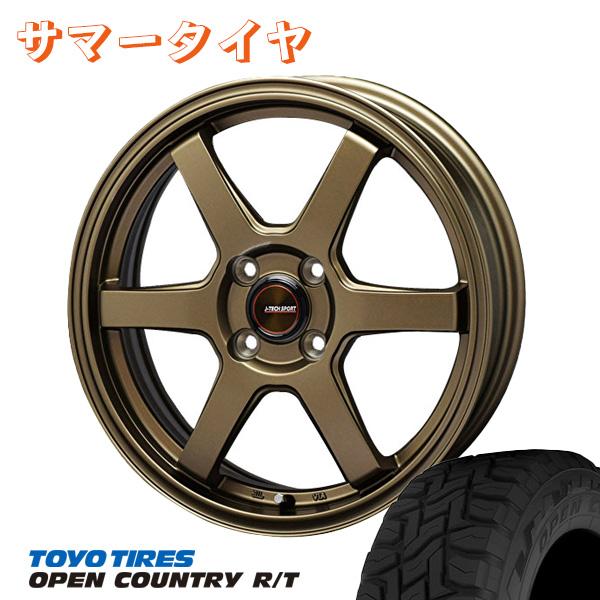 J-TECH SPORT 14×5J 4H/100 +45 155/65R14 東洋化学商会 トライアルファ ジェイテック S-6 14インチ 4.5J +45 4