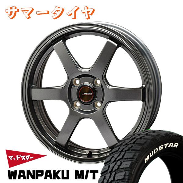 トライアルファ ジェイテック S-6 14インチ 4.5J +45 4-100 ガンメタ