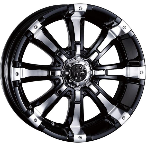 送料込み！クリムソンマーテルギアビースト　BF Goodrich 4本セット CRIMSON MG BEAST 17インチ 7.0J +35 10-114.3/127 ブラックポリッシュ