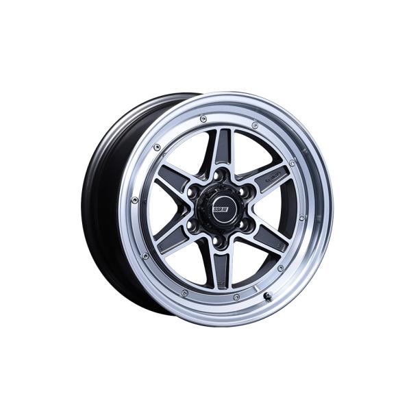 【値下げ】SSRタイプD16インチ6.5jPCD100 SSR SSR DEVIDE MK-6 16インチ 6.5J +38 6-139.7 ダークガンメタル