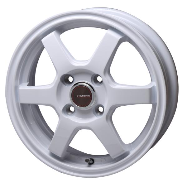 TRYALPHA J-TECH S-6 16インチ 6.0J +48 4-100 ホワイト 4本で送料無料