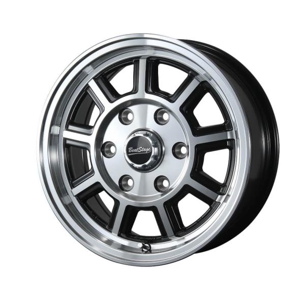 BLEST Beat Stage KS-C 15インチ 6.0J +43 6-139.7 ブラックポリッシュ