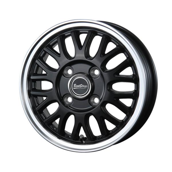 BLEST Beat Stage MT-C 12インチ 4.0B +43 4-100 セミグロスブラック 4