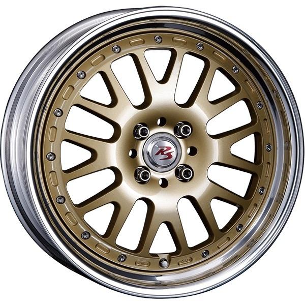CRIMSON RS WP MAXI MONOBLOCK 16インチ 6.0J +39 4-100 ゴールド 