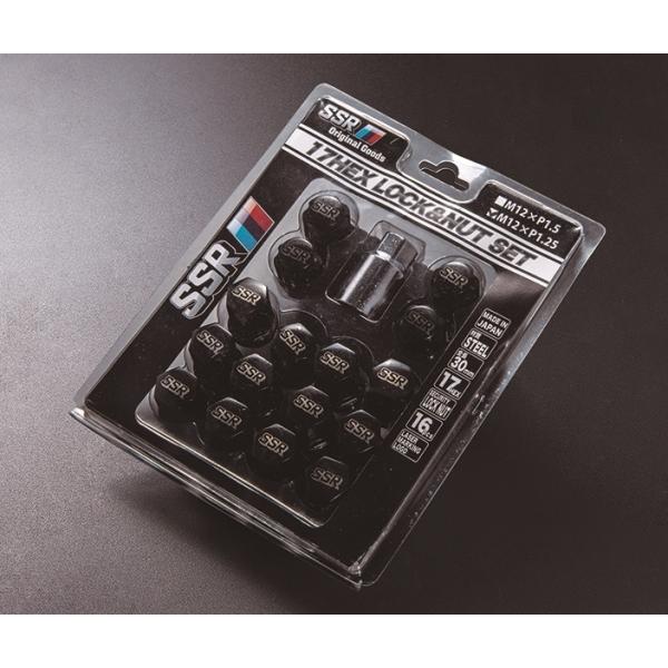 SSR 17HEXロックナットセット M12x1.25(4HOLE用16ヶセット）4穴
